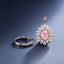 SOLID GOLD LAB-GROWN VVS FANCY VIVID PINK DIAMOND & DIAMOND RING & PENDANT (#:SY033P-M)