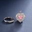 SOLID GOLD LAB-GROWN VVS FANCY VIVID PINK DIAMOND & DIAMOND RING & PENDANT (#:SY017P-M)