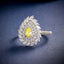 LAB-GROWN YELLOW DIAMOND & DIAMOND RING(#:LGJZ035-Y)