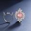SOLID GOLD LAB-GROWN VVS FANCY VIVID PINK DIAMOND & DIAMOND RING & PENDANT (#:SY013P-M)