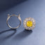 SOLID GOLD LAB-GROWN VVS FANCY VIVID YELLOW DIAMOND & DIAMOND RING & PENDANT (#:SY010Y-M)