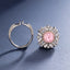 SOLID GOLD LAB-GROWN VVS FANCY VIVID PINK DIAMOND & DIAMOND RING & PENDANT (#:SY009P-M)