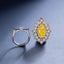 SOLID GOLD LAB-GROWN VVS FANCY VIVID YELLOW DIAMOND & DIAMOND RING & PENDANT (#:SY005Y-M)