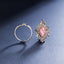 SOLID GOLD LAB-GROWN VVS FANCY VIVID PINK DIAMOND & DIAMOND RING & PENDANT (#:SY030P-M)