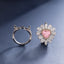 SOLID GOLD LAB-GROWN VVS FANCY VIVID PINK DIAMOND & DIAMOND RING & PENDANT (#:SY029P-M)