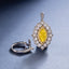 SOLID GOLD LAB-GROWN VVS FANCY VIVID YELLOW DIAMOND & DIAMOND RING & PENDANT (#:SY005Y-M)