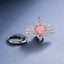 SOLID GOLD LAB-GROWN VVS FANCY VIVID PINK DIAMOND & DIAMOND RING & PENDANT (#:SY025P-M)