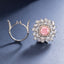 SOLID GOLD LAB-GROWN VVS FANCY VIVID PINK DIAMOND & DIAMOND RING & PENDANT (#:SY011P-M)