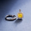 SOLID GOLD LAB-GROWN VVS FANCY VIVID YELLOW DIAMOND & DIAMOND RING & PENDANT (#:SY026Y-M)
