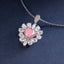 SOLID GOLD LAB-GROWN VVS FANCY VIVID PINK DIAMOND & DIAMOND PENDANT (#:SY029P-P)
