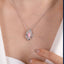 SOLID GOLD LAB-GROWN VVS FANCY VIVID PINK DIAMOND & DIAMOND PENDANT (#:SY030P-P)