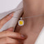 SOLID GOLD LAB-GROWN VVS FANCY VIVID YELLOW DIAMD & DIAMOND PENDANT (#:SY026Y-P)