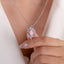 SOLID GOLD LAB-GROWN VVS FANCY VIVID PINK DIAMOND & DIAMOND PENDANT (#:SY030P-P)