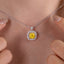 SOLID GOLD LAB-GROWN VVS FANCY VIVID YELLOW DIAMD & DIAMOND PENDANT (#:SY026Y-P)