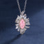 SOLID GOLD LAB-GROWN VVS FANCY VIVID PINK DIAMOND & DIAMOND PENDANT (#:SY030P-P)