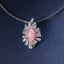 SOLID GOLD LAB-GROWN VVS FANCY VIVID PINK DIAMOND & DIAMOND PENDANT (#:SY030P-P)