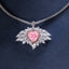 SOLID GOLD LAB-GROWN VVS FANCY VIVID PINK DIAMOND & DIAMOND PENDANT (#:SY025P-P)