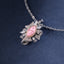 SOLID GOLD LAB-GROWN VVS FANCY VIVID PINK DIAMOND & DIAMOND PENDANT (#:SY030P-P)