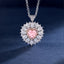 SOLID GOLD LAB-GROWN VVS FANCY VIVID PINK DIAMOND & DIAMOND PENDANT (#:SY031P-P)