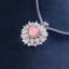 SOLID GOLD LAB-GROWN VVS FANCY VIVID PINK DIAMOND & DIAMOND PENDANT (#:SY031P-P)