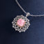SOLID GOLD LAB-GROWN VVS FANCY VIVID PINK DIAMD & DIAMOND PENDANT (#:SY028P-P)