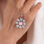 SOLID GOLD LAB-GROWN VVS FANCY VIVID PINK DIAMOND & DIAMOND PENDANT (#:SY032P-P)