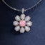 SOLID GOLD LAB-GROWN VVS FANCY VIVID PINK DIAMOND & DIAMOND PENDANT (#:SY032P-P)