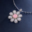 SOLID GOLD LAB-GROWN VVS FANCY VIVID PINK DIAMOND & DIAMOND PENDANT (#:SY032P-P)