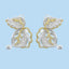 GENUINE YELLOW DIAMOND & DIAMOND EARRINGS (#:EZ012-Y)