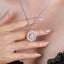 SOLID GOLD LAB-GROWN VVS FANCY VIVID PINK DIAMOND & DIAMOND PENDANT (#:SY033P-R)