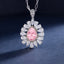 SOLID GOLD LAB-GROWN VVS FANCY VIVID PINK DIAMOND & DIAMOND PENDANT (#:SY033P-R)
