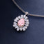 SOLID GOLD LAB-GROWN VVS FANCY VIVID PINK DIAMOND & DIAMOND PENDANT (#:SY033P-R)