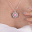 SOLID GOLD LAB-GROWN VVS FANCY VIVID PINK DIAMD & DIAMOND PENDANT (#:SY023P-P)