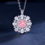 SOLID GOLD LAB-GROWN VVS FANCY VIVID PINK DIAMD & DIAMOND PENDANT (#:SY023P-P)