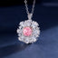 SOLID GOLD LAB-GROWN VVS FANCY VIVID PINK DIAMD & DIAMOND PENDANT (#:SY023P-P)
