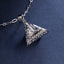 SOLID GOLD LAB-GROWN VVS FANCY VIVID YELLOW DIAMOND & DIAMOND PENDANT (#:SY036Y-P)