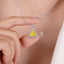 SOLID GOLD LAB-GROWN VVS FANCY VIVID YELLOW DIAMOND & DIAMOND PENDANT (#:SY036Y-P)