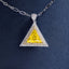 SOLID GOLD LAB-GROWN VVS FANCY VIVID YELLOW DIAMOND & DIAMOND PENDANT (#:SY036Y-P)