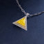SOLID GOLD LAB-GROWN VVS FANCY VIVID YELLOW DIAMOND & DIAMOND PENDANT (#:SY036Y-P)