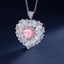 SOLID GOLD LAB-GROWN VVS FANCY VIVID PINK DIAMOND & DIAMOND PENDANT (#:SY037P-R)