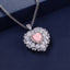 SOLID GOLD LAB-GROWN VVS FANCY VIVID PINK DIAMOND & DIAMOND PENDANT (#:SY037P-R)