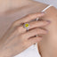 SOLID GOLD LAB-GROWN VVS FANCY VIVID YELLOW DIAMOND & DIAMOND RING (#:SY015Y-R)