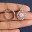 SOLID GOLD LAB-GROWN VVS FANCY VIVID PINK DIAMOND & DIAMOND RING & PENDANT (#:SY009P-M)