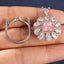 SOLID GOLD LAB-GROWN VVS FANCY VIVID PINK DIAMOND & DIAMOND RING & PENDANT (#:SY001P-M)