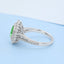 GENUINE GREEN DIAMOND & DIAMOND RING(#:JZ005-G)