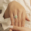 GENUINE GREEN DIAMOND & DIAMOND RING(#:JZ005-G)