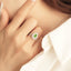 GENUINE GREEN DIAMOND & DIAMOND RING(#:JZ005-G)