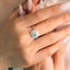 GENUINE GREEN DIAMOND & DIAMOND RING(#:JZ026-G)