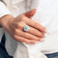 GENUINE GREEN DIAMOND & DIAMOND RING(#:JZ047-G)