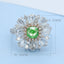 GENUINE GREEN DIAMOND & DIAMOND RING/PENDANT(#:JZ048-G)